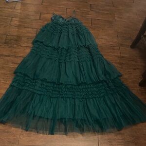 Elegant Green Maxi Dress